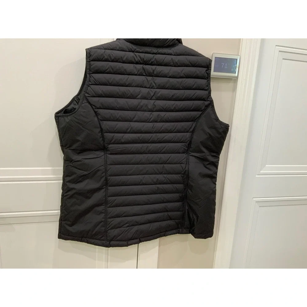 Tri Mountain Toray Puffer Vest Black Quilted Full‎ Zip Logo Mens 2XL